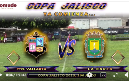 Gana PUERTO VALLARTA VS LA BARCA 5-0. Copa Jalisco 2023